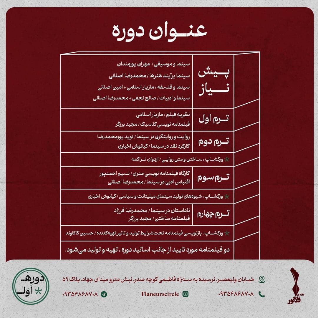 اسلاید ۲ — مدرسه تخصصی فیلمنامه‌نویسی